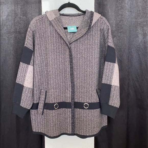 ❌sold out❌Coatigan plaid and chevron stripes - Picture 3 of 7